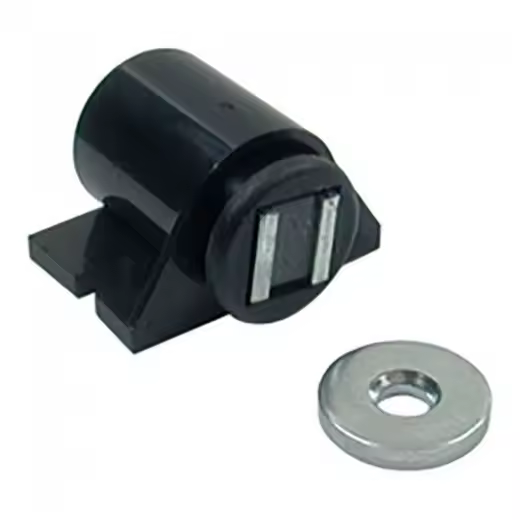 CIERRE MAGNETICO ERIZO K4(10) NEGRO CON PLACA REGULABLE. DE SOBREPONER. CON PLACA IMAN. - 1
