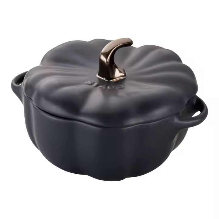 Staub Ceramique Cocotte 15 cm, calabaza, Negro, Cerámica - 1