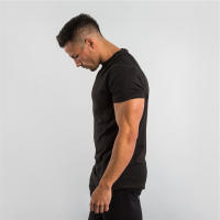 Camiseta De Verano Para Hombre Camiseta Deportiva Fitness Algodón Transpirable Secado Rápido Estilo Delgado Casual Running - details 4