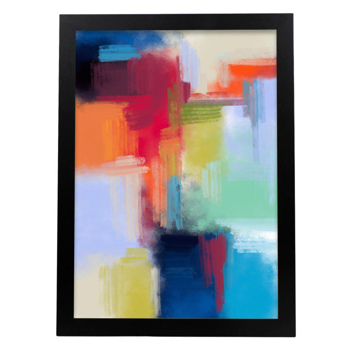 Nacnic Arte De Tonos Llamativos Lamina - Abstracto Surtido Poster - Cuadros Decorativos Estéticos - Sala De Estar, Dormitorio, Hogar - Marcos de Fotos y Arte de Pared - Alto Brillo, Nitidez, Durabilidad