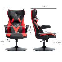 Silla de Mando ergonómico, Silla de Oficina regulable en Altura, Silla de esritorio giratoria con reposacabezas lumbar, Capacidad de carga hasta 120 kg - details 6