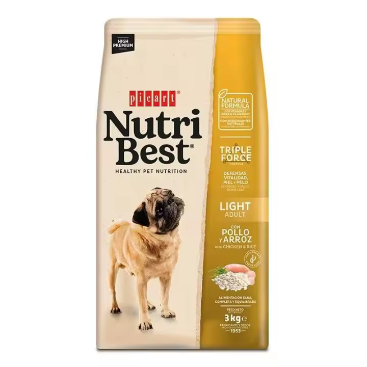 PICART SELECT Nutribest Dog Adult Light 15Kg - 1