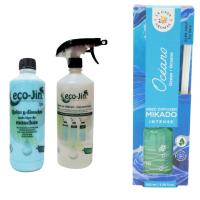 ECOJIN SPA AZUL ORIGINAL DE LABONCLER + DIFUSOR + AMBIENTADOR A ELEGIR CASA DE LOS AROMAS. Producto en frasco de vidrio de 100 ml y con 6 sticks. disfruta de una agradable sensación de alegría y vitalidad. - details 8