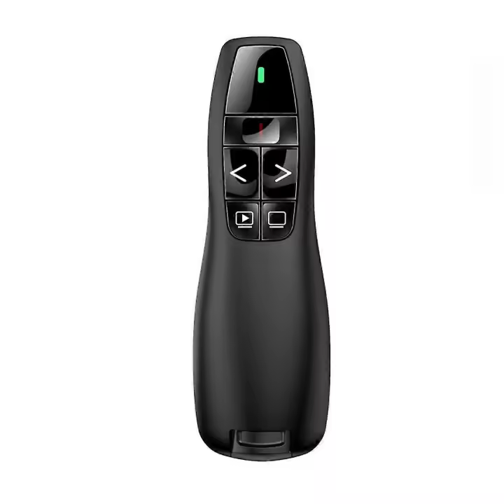 R400 Wireless Presentation Remote, 2.4 Ghz, Usb-receiver, Red Laser Pointer, 15-meter Operating Range, 6 Buttons Pc - Black - 1