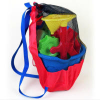 Bolsa De Playa Para Niños Almacenamiento De Juguetes Ropa Y Maquillaje Organizador Tridimensional De Tela Portátil Para La Playa - details 10