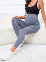 Pantalones De Barriga Alta Para Mujeres Embarazadas Leggings De Verano Y Primavera Con Soporte Para La Barriga De Alta Elasticidad Y Malla Finos - details 14