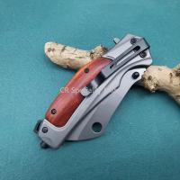 Cuchillo Plegable BK DA107 Con Mango De Madera Hoja De Acero Inoxidable 5Cr15Mov Multiusos Para Supervivencia EDC Herramienta De Bolsillo Para Actividades Al Aire Libre - details 5