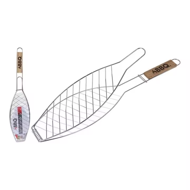 Parrilla para Pescado Mango Madera EDM 73869 - Accesorios para Barbacoas - 1