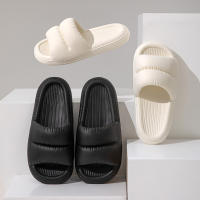Zapatillas De Verano Para Hombre Doble Panqueque Diseño Fluffy Suela Suave Y Cómoda Para Caminar Al Aire Libre Zapatos De Baño Tamaño True Fit Material Superior EVA - details 6