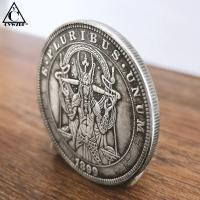Moneda Commemorativa Anubis Y Águila Decoración Para El Hogar Regalo Moneda De Metal Estilo RELIGIOUS Tema PYRAMID - details 7