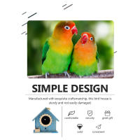 Casa De Pájaros De Madera Con Alimentador Decorativa Para Exteriores Nido Colgante Para Pájaros Caja De Cría De Pájaros Accesorios Para Pájaros - details 5