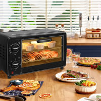 Horno negro multifuncional 700W, 13L freidora eléctrica de aire, tostadora de encimera, horno de doble capa para tostadas, Broil, asados y repostería, Enchufe UE 220V - details 6