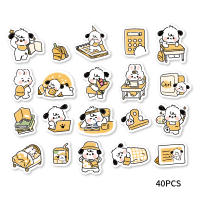40pcs Pegatinas De PVC Impermeables Para Estudiantes Con Diseño De Perro Cartoon Decoración Para Moto Maleta Y Cuaderno - details 10