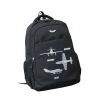 Mochila de Nailon EILV  (mod. 52317) Dimensiones 48x30x18 cm, espalda acolchada con tejido transpirable, impermeable, resistente. - details 2