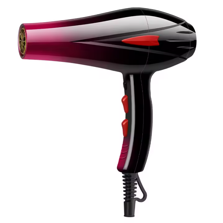 Secador de pelo Profesional de Cerámica iónica de 2200 W Secador de pelo de calidad de salón de Seco rápido con accesorios de Boquilla para un Brillo y Cabello SEEDY Cable - 1