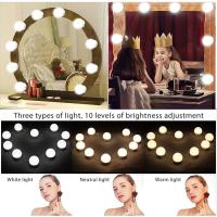 14 bulbos LED Dimmable, Espejo cosmético del maquillaje grande con la carga por USB (only bulbos) bulbos del espejo de vanidad de 70X55 Cmhollywood Con La Luz de 3 colores - details 2