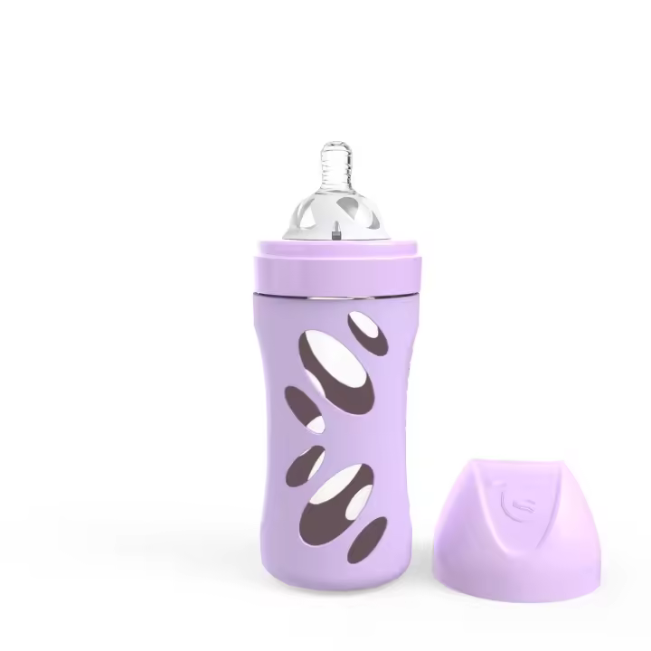 Twistshake Biberón Anticolico Cristal 260ml Pastel Morado - 1