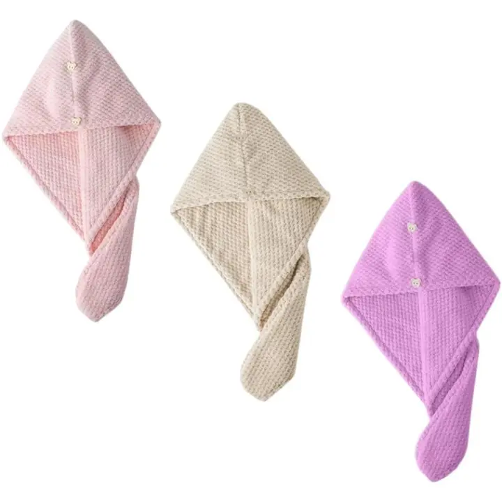 Gorra para Melo Gorro Absorbent Set De 3 Para Todos Los Tipos De Cabello - 1