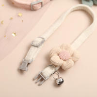 Collar Para Gato Ajustable Con Flor Bonita Y Campana Accesorio Pequeño Para Mascotas Ideal Para Gatos Y Perros Pequeños - details 2
