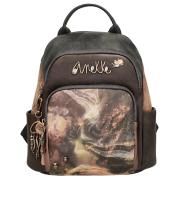 Mochila Land - Anekke Dreamverse - Mochila de mujer - Compartimento principal trasero como bolsillo antirrobo - Dos bolsillos frontales con cierre de cremallera - Asas anchas regulables - Tamaño grande - Ref. 39715-213 - Mide 28 x 29 x 14 cm - details 0