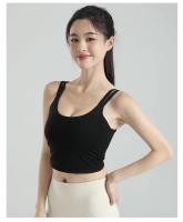 Sujetador Deportivo De Verano Para Mujer Con Espalda Nuca Integrada Y Shockproof Para Correr Y Yoga Top De Chaleco Vestido Exterior - details 7
