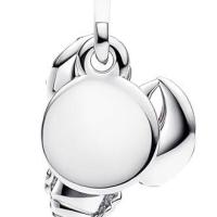 PANDORA Moments- Colgante de langosta de plata de ley con circonitas, compatible con pulseras Moments y ME, Pink, Plata de ley, Circonita cúbica，Incluye Caja Original - details 0