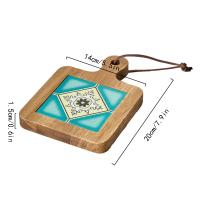 Alfombrillas De Madera Para Teteras Antideslizantes Y Antisalpicaduras Decoración Ecológica Para El Hogar Tapetes De Bebida Placas De Comida Matriz De Té Caliente - details 0