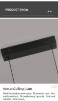 Modernas Candelabros De Aluminio Lámparas Colgantes LED Para Comedor Dormitorio Estudio Sala De Estar Iluminación Doméstica - details 17