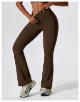 Pantalones De Yoga Para Mujer Cintura Alta Flared Transpirables Pantalones Deportivos Para Gimnasio Y Correr Talla Verdadera - details 10