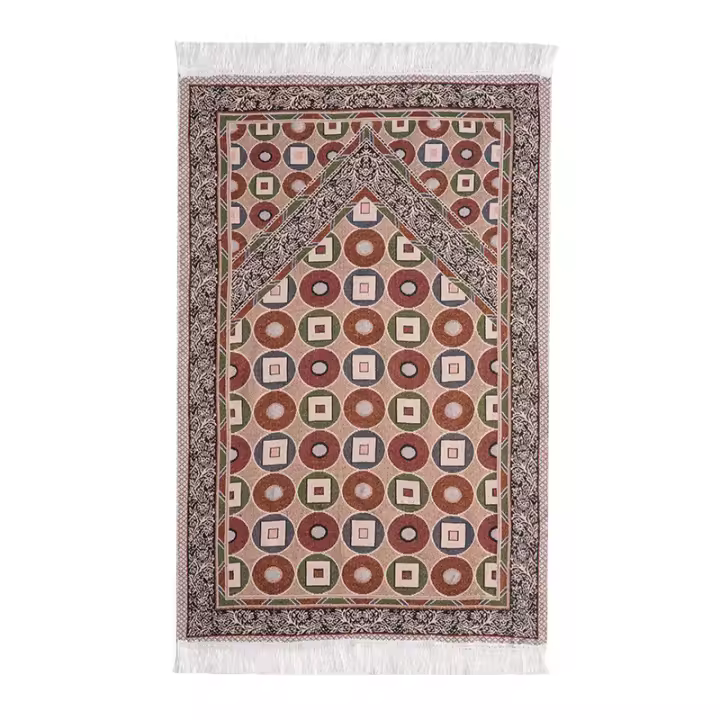 Carpetas De Adoración Hui Alfombra De Oración Arábiga Tejida Máquina Lavable Alfombra De Rodar Para Interior Casa Hotel - 1