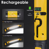 Lámpara De Trabajo Magnética Super Brillante Con Batería Recargable De 5200mAh Para Reparación De Coches Y Luz Exterior - details 6