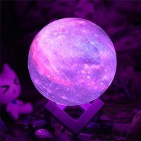 Lámpara De Noche LED 3D Recargable Luces De Luna Creativas Con Interruptor Táctil Para Decoración De Dormitorio Regalos Para Cumpleaños Venta Caliente - details 1