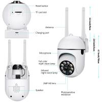 Cámara De Seguridad Wifi 5G PTZ IP 5MP Con Vigilancia De Video Y Seguimiento Inteligente Visión Nocturna En Color Impermeable Para Exterior 4X Zoom - details 10