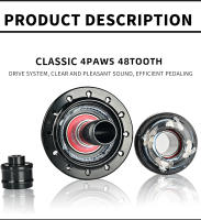 Hub De Bicicleta ARC Para Carretera 24H Ultraligero 280g V Brakes 4 Pawls 48 Clicks Frente 100mm Trasero 130MM Engranaje HG - details 8