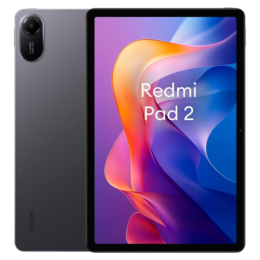 Xiaomi Redmi Pad 2 (WiFi) Tablet Pantalla 11" Resolución 2.5K Cámara trasera 8MP Cámara frontal 5MP Procesador MediaTek Helio G100-Ultra Batería 9000 mAh Carga rápida 18W  Xiaomi HyperOS 2