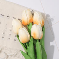 5Pcs Bouquet De Tulipes Artificiales PE Para Decoración Interior De Hogar Y Jardín Decoración De Boda Y Vaso Exterior - details 8