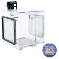 Caja De Cría De Acuario Acrílica Con Tapa Desmontable Para Pequeños Peces Y Cangrejos Incubador De Peces Con Malla Transparente Para Aislamiento - details 8