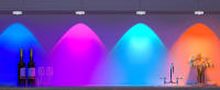 WILLED 6 PCS Luz Nocturna Recargable RGB Con Control Remoto Y Función De Programación LED Para Armario De Cocina Estante - details 3