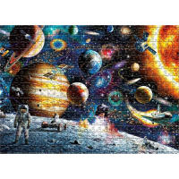 Puzzle Espacial De 1000 Piezas Para Adultos Y Niños Juegos Educativos De Familia Diversión En El Suelo Decoración De Hogar - details 1