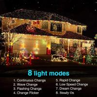 Guirnalda Luces Exterior Solar 22M 200 LED Blanco Calido, Cadena de Luces Navidad, 8 Modos, Decorativas Impermeable para Arbol, Patio, Jardin - details 4