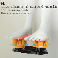 Masajeador De Pies Eléctrico Con Calor Y Vibración Shiatsu Kneading Rodillo Terapia De Compresión Caliente Control Remoto Tres Velocidades Para Musculosidad - details 5