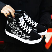 Zapatos De Lona Para Hombre Alta Top Antideslizantes Deportivos Casual Zapatillas De Caminar Al Aire Libre Tenis Estudiantes Nuevos - details 4