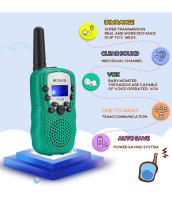 Walkie Talkie Niños Niñas, 8 Canales LCD Pantalla Función VOX 10 Tonos de Llamada Linterna Incorporado Juguete Regalo para Cámping Vacaciones - details 9