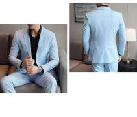 Traje De Boda Casual Para Hombre 2024 Corte Slim Ajustado Dos Botones Moda Boutique Talla S-5XL Polyester Traje Completo De Alta Gama - details 25