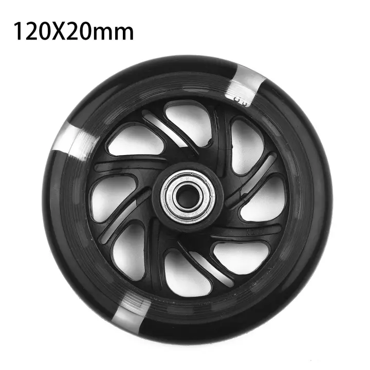 Rueda De Scooter LED 120*20mm PU Para Niños Rueda De Repuesto Para Scooter Con Iluminación En 5 Colores Accesorios Para Bicicletas Al Aire Libre - 1