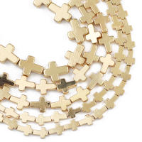 Bolas De Joyería DIY 14 Cross Dorado Con Hematita Natural Para Collar Y Pulsera Accesorios De 4 6 8mm Espaciadores Naturales - details 5