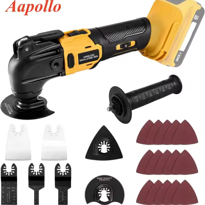 Herramienta Multiuso Oscilante Sin Escobillas Cordless Para Trabajar Madera Y Bricolaje Compatible Con Batería DeWalt 20V - 1