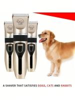 Set De Recortadora Eléctrica Para Mascotas Con Carga USB Trimmer De Pelo Para Perros Y Gatos Herramienta De Peluquería Para Animales Regalo Para Mascotas - details 3