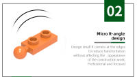 Wange 218Pcs/lot Bloques De Construcción Pequeños Compatible Con Lego Plástico ABS Modificado 1x2 Con Balón Y Bloque Moc Accesorios De Color Para Niños Juguetes DIY - details 5