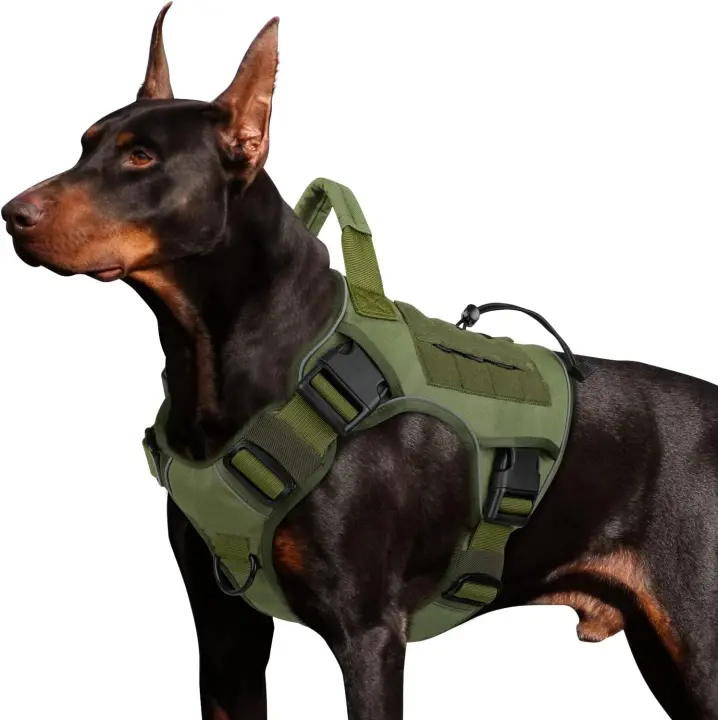 Harnés Táctico Ajustable Para Perros Grandes Con Manija Y Reflectante Para Labrador Retriever Y Siberian Hound - 1